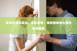 深圳市出轨取证：出轨离婚：挽回困难的心理与社会因素